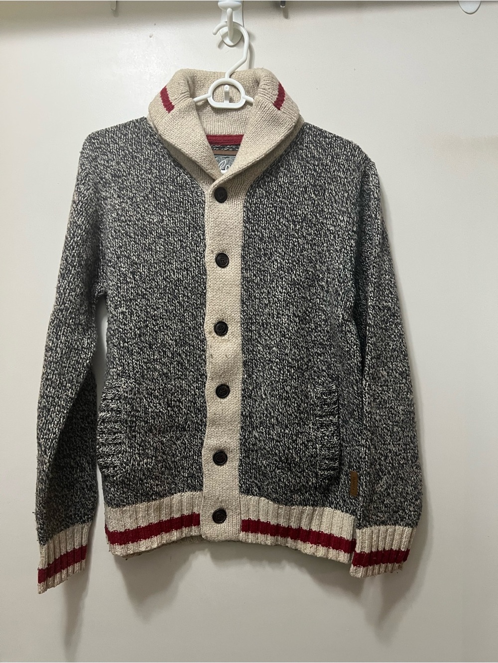 Roots Men’s Shawl Collar Cabin Cardigan SMALL